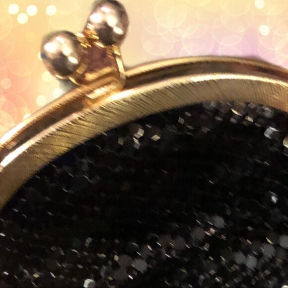 Apri brand black metal sparkle evening bag - Picture 3 of 4